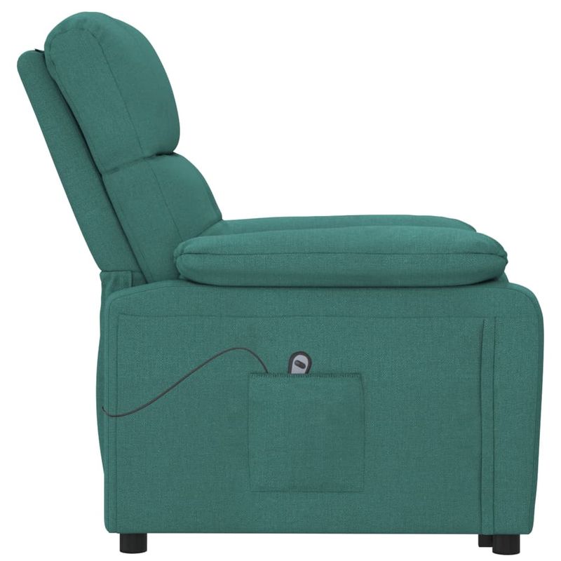 Casa si Gradina - Mobilier - Scaune si fotolii - Fotolii - Fotoliu cu ridicare, verde inchis, material textil - Infinity.ro
