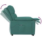 Casa si Gradina - Mobilier - Scaune si fotolii - Fotolii - Fotoliu cu ridicare, verde inchis, material textil - Infinity.ro