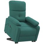 Casa si Gradina - Mobilier - Scaune si fotolii - Fotolii - Fotoliu cu ridicare, verde inchis, material textil - Infinity.ro