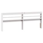 Casa si Gradina - Mobilier - Paturi si accesorii - Paturi - Cadru de pat fara saltea, alb, 200x200 cm, lemn masiv pin - Infinity.ro