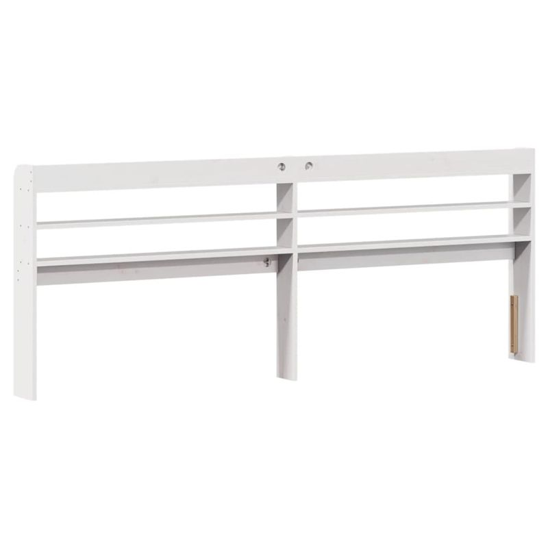 Casa si Gradina - Mobilier - Paturi si accesorii - Paturi - Cadru de pat fara saltea, alb, 200x200 cm, lemn masiv pin - Infinity.ro