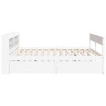 Casa si Gradina - Mobilier - Paturi si accesorii - Paturi - Cadru de pat fara saltea, alb, 200x200 cm, lemn masiv pin - Infinity.ro