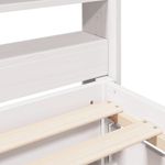 Casa si Gradina - Mobilier - Paturi si accesorii - Paturi - Cadru de pat fara saltea, alb, 200x200 cm, lemn masiv pin - Infinity.ro