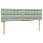 Casa si Gradina - Mobilier - Paturi si accesorii - Paturi - Pat box spring cu saltea, gri deschis, 160x220 cm, catifea - Infinity.ro