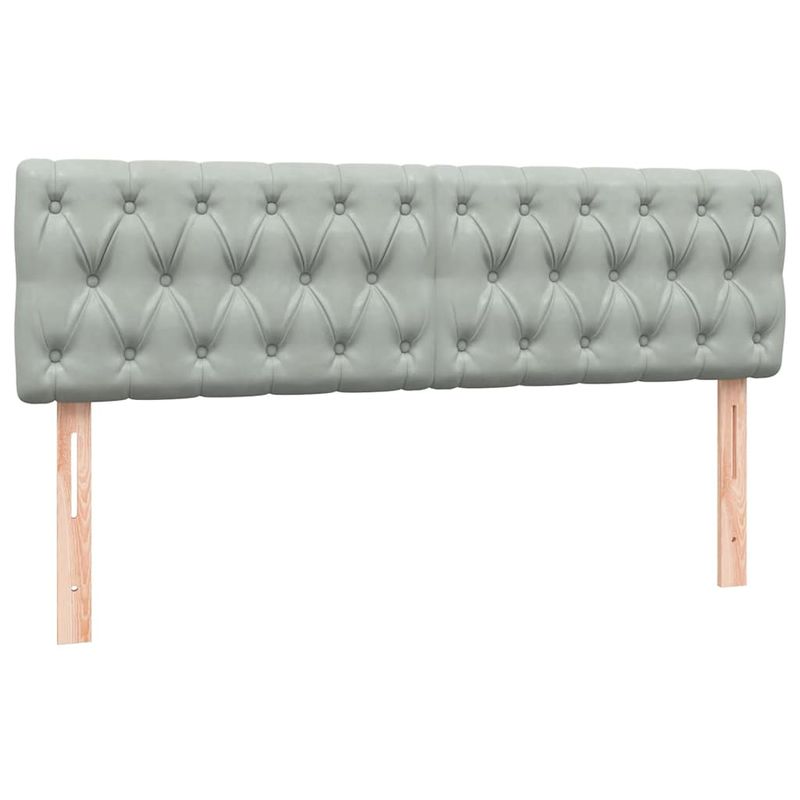 Casa si Gradina - Mobilier - Paturi si accesorii - Paturi - Pat box spring cu saltea, gri deschis, 160x210 cm, catifea - Infinity.ro