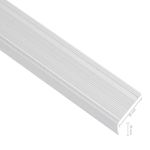 Casa si Gradina - Constructii - Scari si accesorii interioare - Scari lemn - Profile trepte in forma de L, 15 buc, argintiu, 90 cm, aluminiu - Infinity.ro