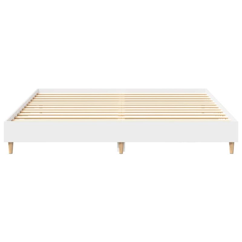 Casa si Gradina - Mobilier - Paturi si accesorii - Paturi - Cadru de pat fara saltea, alb, 160x200 cm, lemn de prelucrare - Infinity.ro