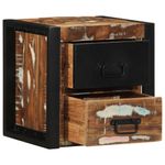 Casa si Gradina - Mobilier - Comode si corpuri - Noptiere - Noptiera multicolor 40x35x40 cm lemn masiv recuperat - Infinity.ro