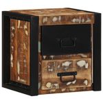 Casa si Gradina - Mobilier - Comode si corpuri - Noptiere - Noptiera multicolor 40x35x40 cm lemn masiv recuperat - Infinity.ro