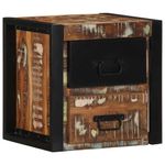 Casa si Gradina - Mobilier - Comode si corpuri - Noptiere - Noptiera multicolor 40x35x40 cm lemn masiv recuperat - Infinity.ro