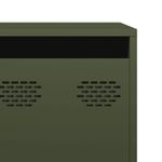 Casa si Gradina - Mobilier - Comode si corpuri - Comode - Dulap TV, verde masliniu, 202x39x43,5 cm, otel laminat la rece - Infinity.ro