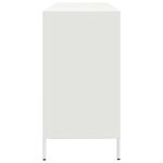 Casa si Gradina - Mobilier - Comode si corpuri - Comode - Dulap, alb, 135x39x73,5 cm, otel laminat la rece - Infinity.ro