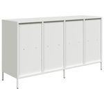 Casa si Gradina - Mobilier - Comode si corpuri - Comode - Dulap, alb, 135x39x73,5 cm, otel laminat la rece - Infinity.ro