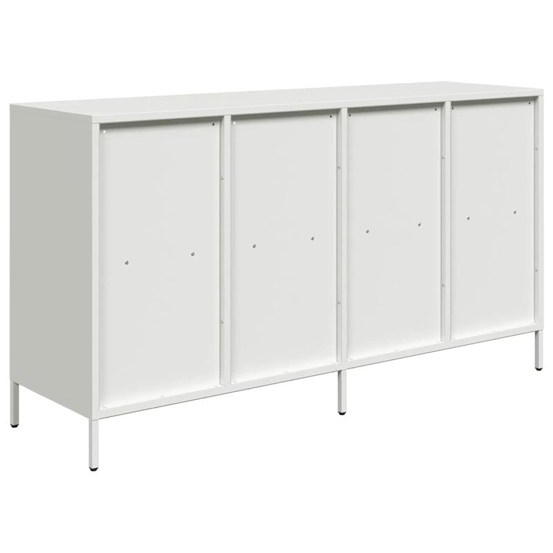Casa si Gradina - Mobilier - Comode si corpuri - Comode - Dulap, alb, 135x39x73,5 cm, otel laminat la rece - Infinity.ro