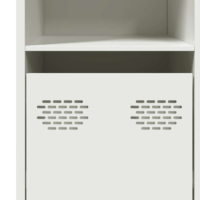 Casa si Gradina - Mobilier - Comode si corpuri - Comode - Dulap, alb, 135x39x73,5 cm, otel laminat la rece - Infinity.ro