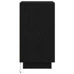 Casa si Gradina - Mobilier - Comode si corpuri - Noptiere - Noptiera cu lumini LED Negru 38x34x65 cm - Infinity.ro