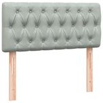 Casa si Gradina - Mobilier - Paturi si accesorii - Paturi - Pat box spring cu saltea, gri deschis, 80x210 cm, catifea - Infinity.ro