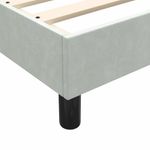 Casa si Gradina - Mobilier - Paturi si accesorii - Paturi - Pat box spring cu saltea, gri deschis, 80x210 cm, catifea - Infinity.ro