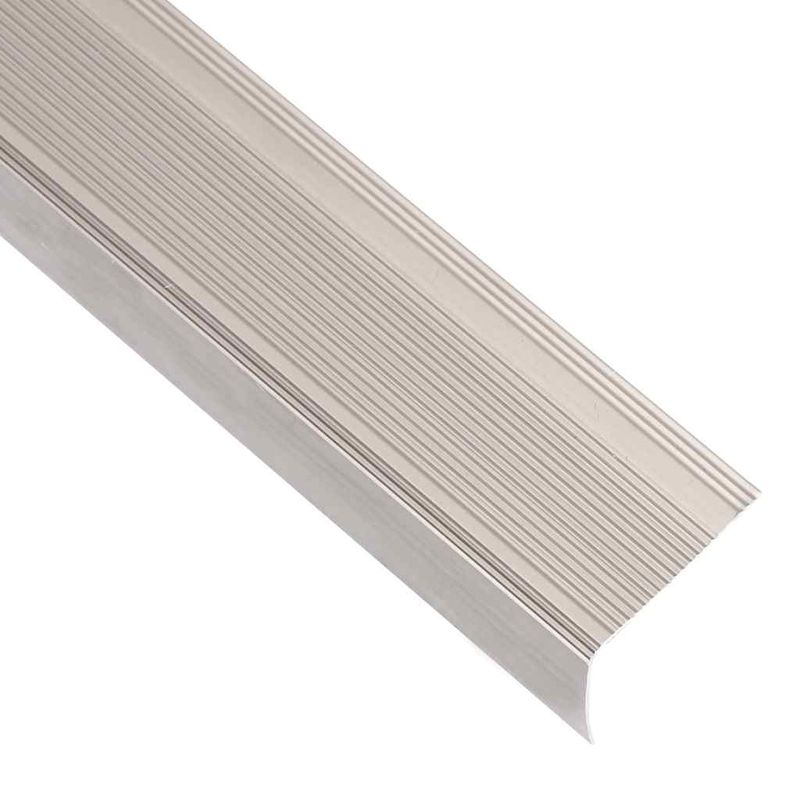 Casa si Gradina - Constructii - Scari si accesorii interioare - Scari lemn - Profile trepte in forma de L, 5 buc. sampanie 100 cm aluminiu - Infinity.ro