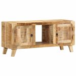 Casa si Gradina - Mobilier - Dulapuri si sifoniere - Dulapuri - Dulap TV, 105x46x32 cm, lemn masiv mango brut - Infinity.ro