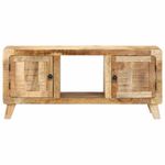 Casa si Gradina - Mobilier - Dulapuri si sifoniere - Dulapuri - Dulap TV, 105x46x32 cm, lemn masiv mango brut - Infinity.ro