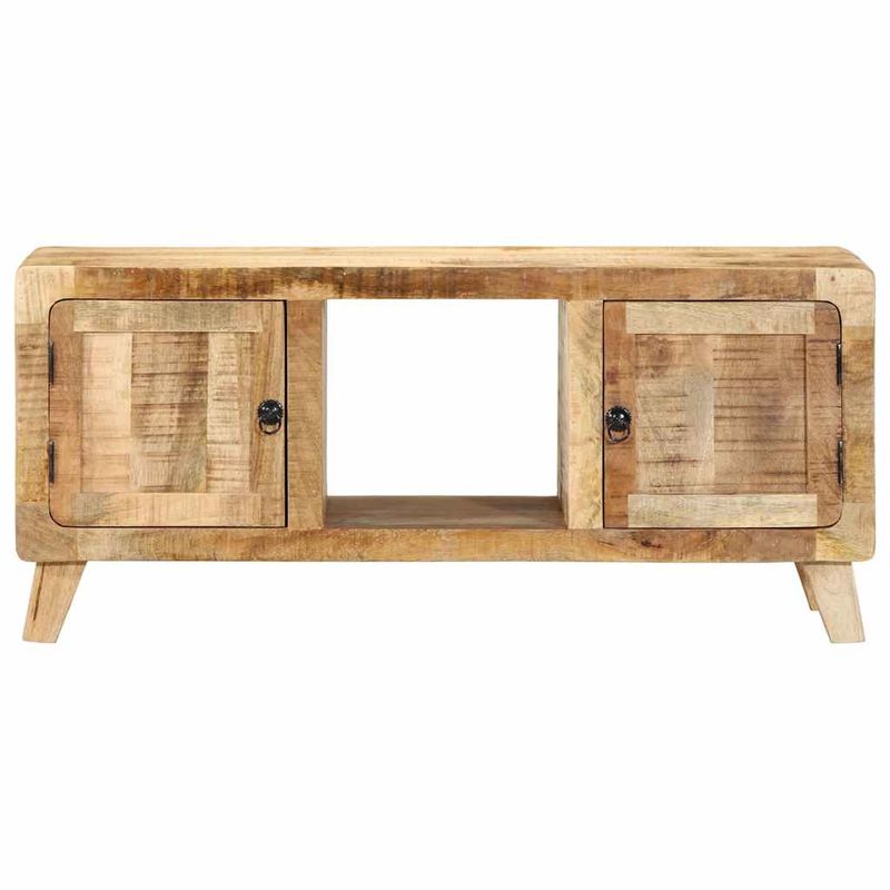 Casa si Gradina - Mobilier - Dulapuri si sifoniere - Dulapuri - Dulap TV, 105x46x32 cm, lemn masiv mango brut - Infinity.ro