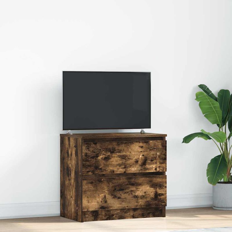 Casa si Gradina - Mobilier - Comode si corpuri - Comode - Dulap TV Stejar afumat 60x35x54 cm Lemn prelucrat - Infinity.ro
