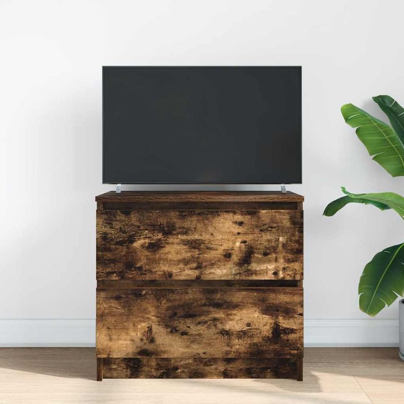 Casa si Gradina - Mobilier - Comode si corpuri - Comode - Dulap TV Stejar afumat 60x35x54 cm Lemn prelucrat - Infinity.ro