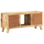 Casa si Gradina - Mobilier - Dulapuri si sifoniere - Dulapuri - Dulap TV, 105x46x32 cm, lemn masiv mango brut - Infinity.ro