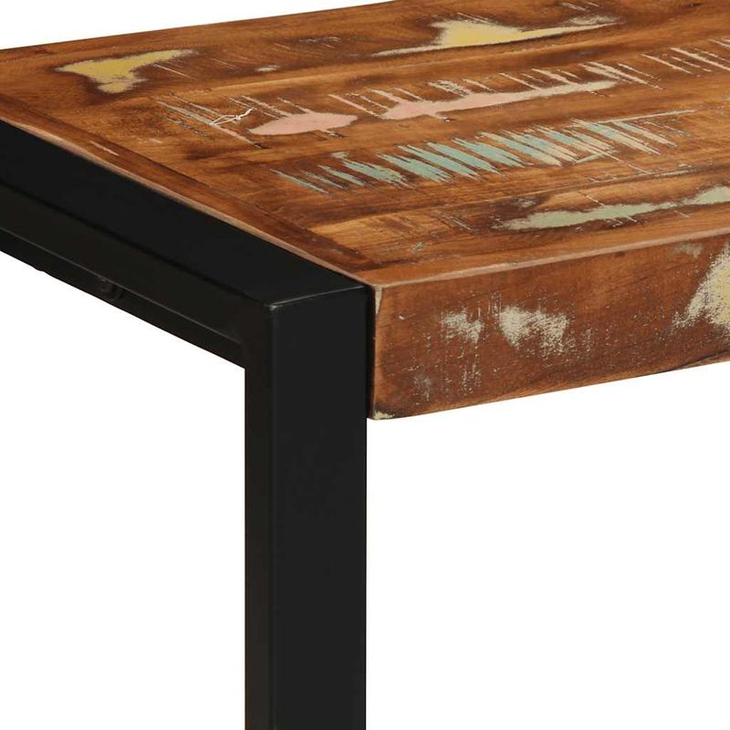 Casa si Gradina - Mobilier - Canapele si coltare - Banchete - Banca multicolora 80x35x45 cm lemn masiv recuperat - Infinity.ro
