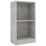 Casa si Gradina - Mobilier - Biblioteci si rafturi - Biblioteci - Biblioteca, gri beton, 40x24x75 cm, lemn prelucrat - Infinity.ro