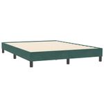 Casa si Gradina - Mobilier - Paturi si accesorii - Paturi - Pat box spring cu saltea, verde inchis, 160x210 cm, catifea - Infinity.ro