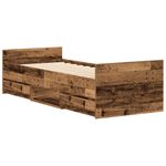 Casa si Gradina - Mobilier - Paturi si accesorii - Paturi - Cadru de pat fara saltea Lemn vechi 90x200cm Lemn prelucrat - Infinity.ro