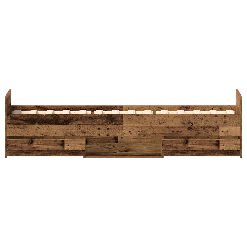 Casa si Gradina - Mobilier - Paturi si accesorii - Paturi - Cadru de pat fara saltea Lemn vechi 90x200cm Lemn prelucrat - Infinity.ro