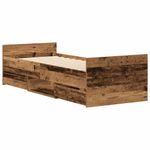 Casa si Gradina - Mobilier - Paturi si accesorii - Paturi - Cadru de pat fara saltea Lemn vechi 90x200cm Lemn prelucrat - Infinity.ro