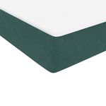 Casa si Gradina - Mobilier - Paturi si accesorii - Paturi - Pat cu arcuri cu saltele verde inchis 180x220 cm catifea, model unică și cuie de tapițerie - Infinity.ro