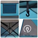 Sport si Outdoor - Camping - Corturi camping - Cort de familie pentru 6 persoane, albastru, impermeabil - Infinity.ro