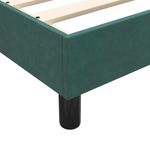 Casa si Gradina - Mobilier - Paturi si accesorii - Paturi - Pat box spring cu saltea, verde inchis, 160x210 cm, catifea - Infinity.ro