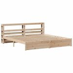Casa si Gradina - Mobilier - Paturi si accesorii - Paturi - Cadru de pat cu tablie, 180x200 cm, lemn masiv de pin - Infinity.ro