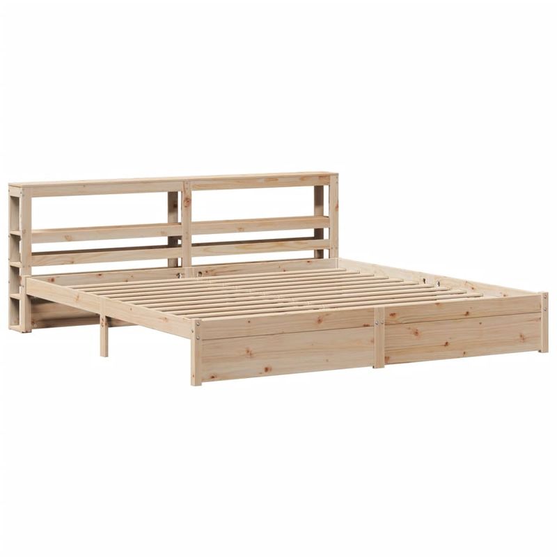 Casa si Gradina - Mobilier - Paturi si accesorii - Paturi - Cadru de pat cu tablie, 180x200 cm, lemn masiv de pin - Infinity.ro
