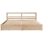 Casa si Gradina - Mobilier - Paturi si accesorii - Paturi - Cadru de pat cu tablie, 180x200 cm, lemn masiv de pin - Infinity.ro