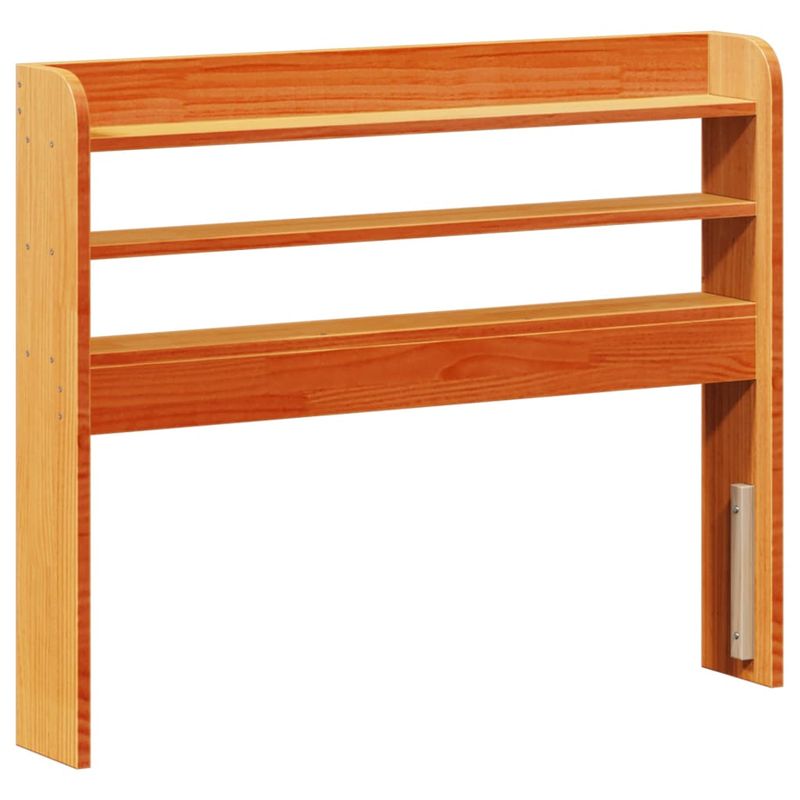 Casa si Gradina - Mobilier - Paturi si accesorii - Paturi - Cadru de pat cu tablie, maro ceruit, 100x200 cm, lemn masiv pin - Infinity.ro
