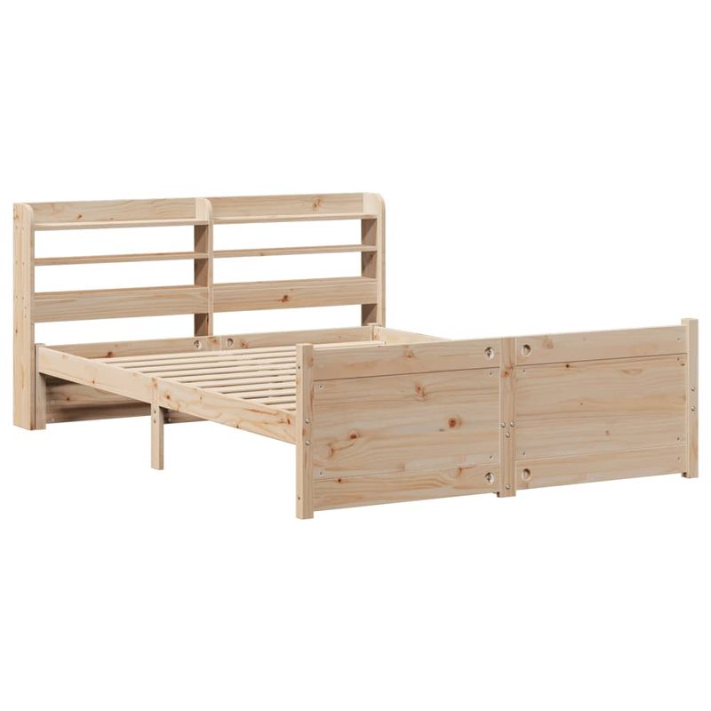 Casa si Gradina - Mobilier - Paturi si accesorii - Paturi - Cadru de pat cu tablie, 150x200 cm lemn masiv pin - Infinity.ro