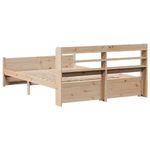 Casa si Gradina - Mobilier - Paturi si accesorii - Paturi - Cadru de pat cu tablie, 150x200 cm lemn masiv pin - Infinity.ro