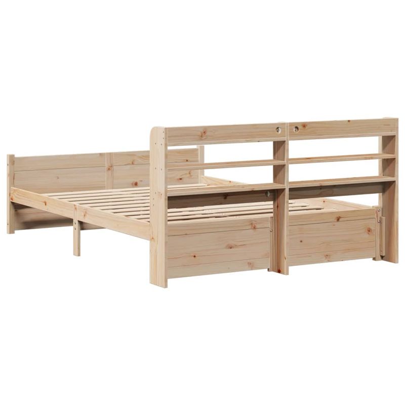Casa si Gradina - Mobilier - Paturi si accesorii - Paturi - Cadru de pat cu tablie, 150x200 cm lemn masiv pin - Infinity.ro
