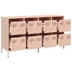 Casa si Gradina - Mobilier - Comode si corpuri - Comode - Dulap, roz, 135x39x73,5 cm, otel laminat la rece - Infinity.ro