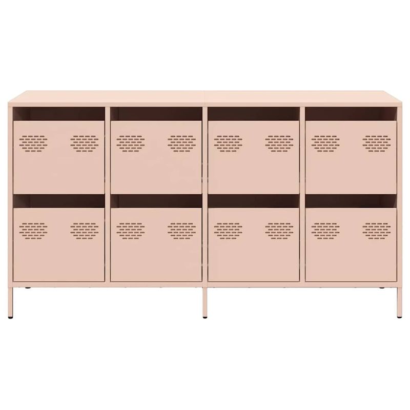 Casa si Gradina - Mobilier - Comode si corpuri - Comode - Dulap, roz, 135x39x73,5 cm, otel laminat la rece - Infinity.ro