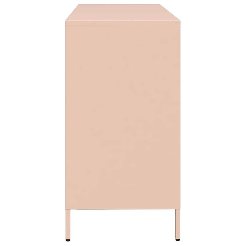 Casa si Gradina - Mobilier - Comode si corpuri - Comode - Dulap, roz, 135x39x73,5 cm, otel laminat la rece - Infinity.ro