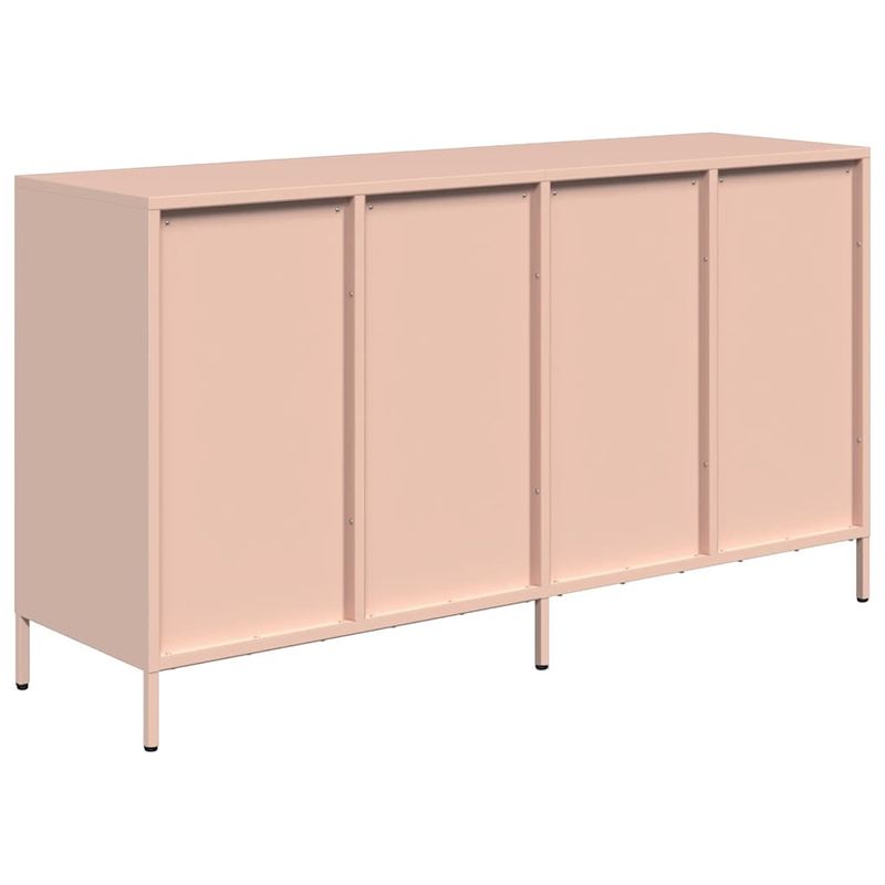 Casa si Gradina - Mobilier - Comode si corpuri - Comode - Dulap, roz, 135x39x73,5 cm, otel laminat la rece - Infinity.ro