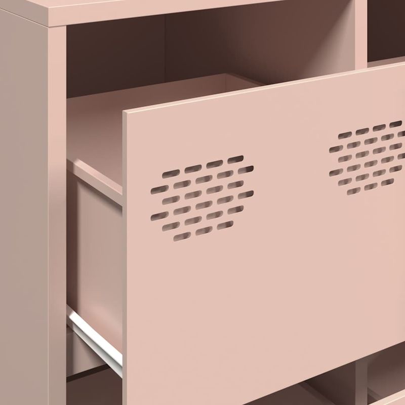 Casa si Gradina - Mobilier - Comode si corpuri - Comode - Dulap, roz, 135x39x73,5 cm, otel laminat la rece - Infinity.ro
